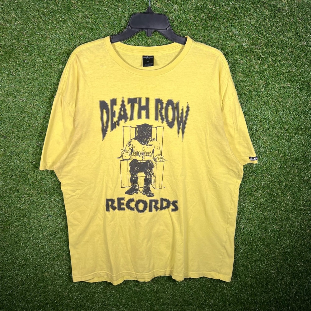 Crooks & Castles‎ Death Row Records Graphic T-Shirt Yellow Mens XL